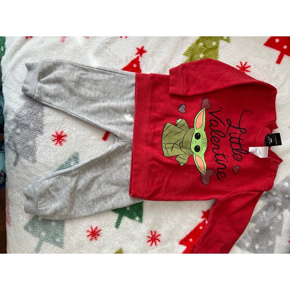 Baby Yoda valentines set